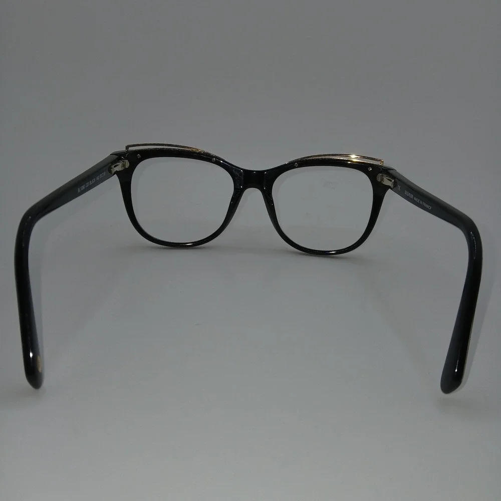 Balmain BL1080 C01 Unisex Eyeglasses Frame Black Cat Eye Full Rim 53-18-140 mm